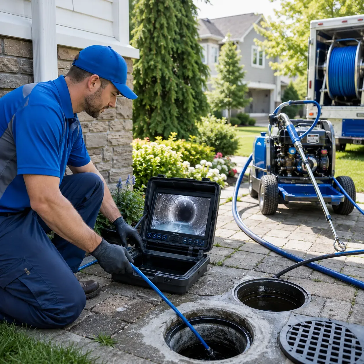 Outdoor drain cleaning professionals serving Vauxhall, NJ