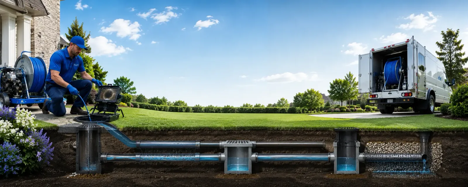 Outdoor drain cleaning information for Vauxhall, NJ